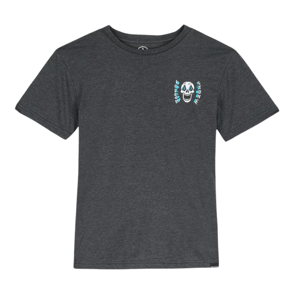 Volcom - Skeltone Tee - Heather Black - T-Shirt