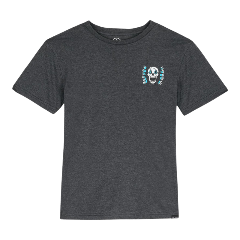 Volcom - Skeltone Tee - Heather Black - T-Shirt