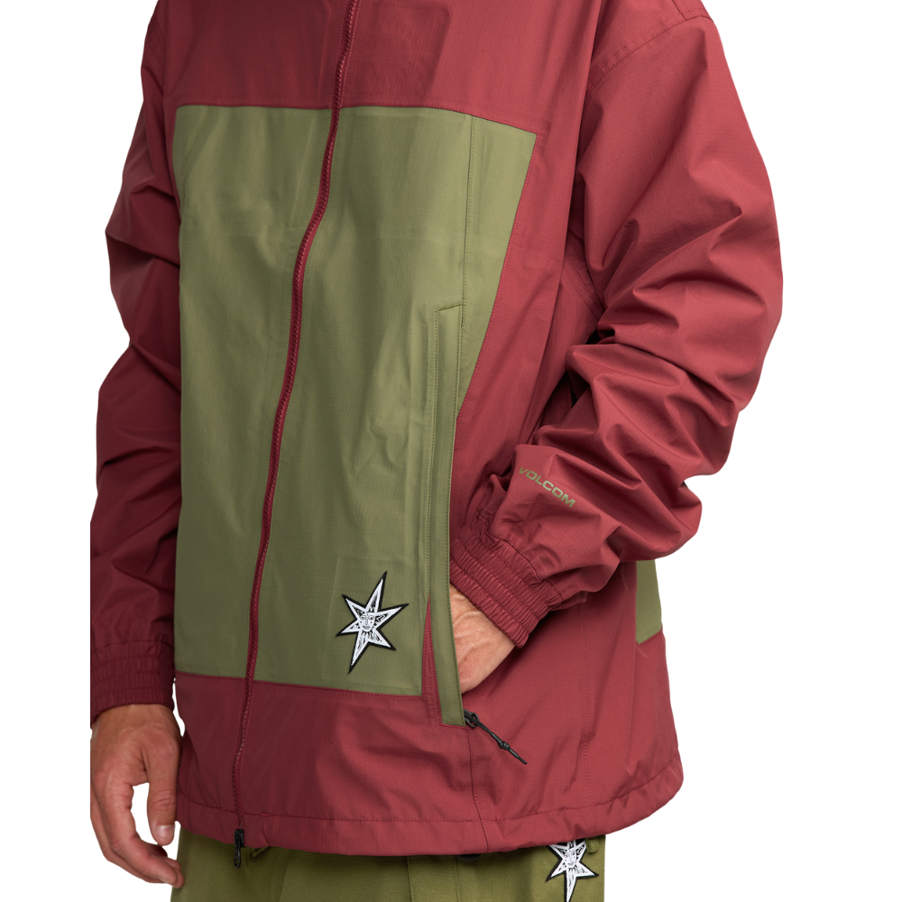 Volcom - Arthur 3L Jacket - Burnt Red - Snowboard-Jacke