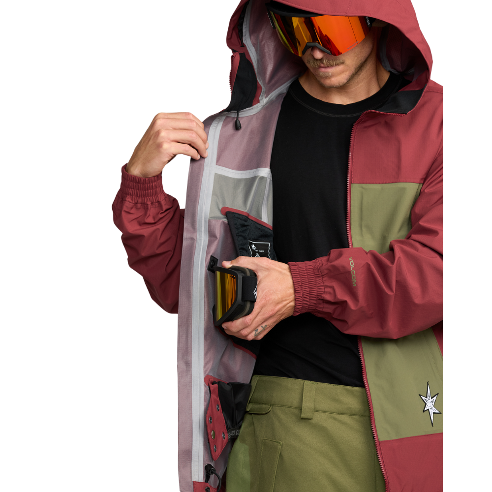 Volcom - Arthur 3L Jacket - Burnt Red - Snowboard-Jacke