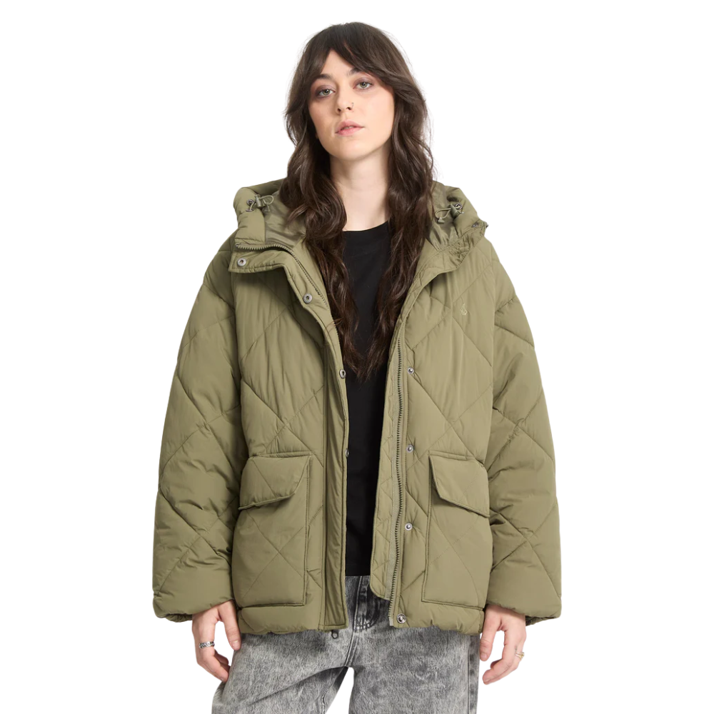 Volcom - Out Of Boxy Puff - Wintermoss - Winterjacke