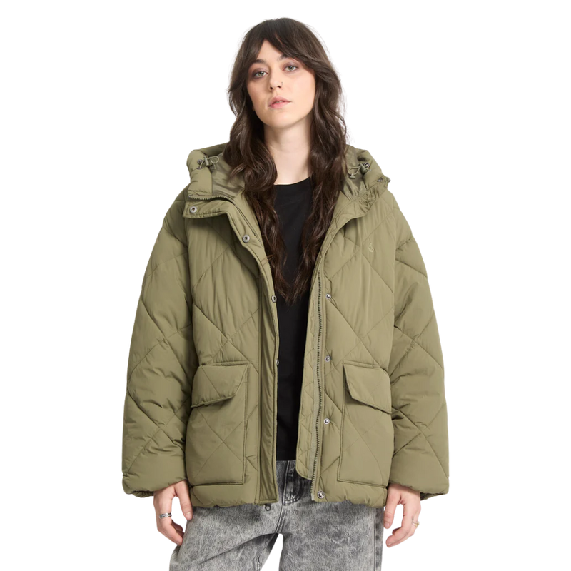 Volcom - Out Of Boxy Puff - Wintermoss - Winterjacke