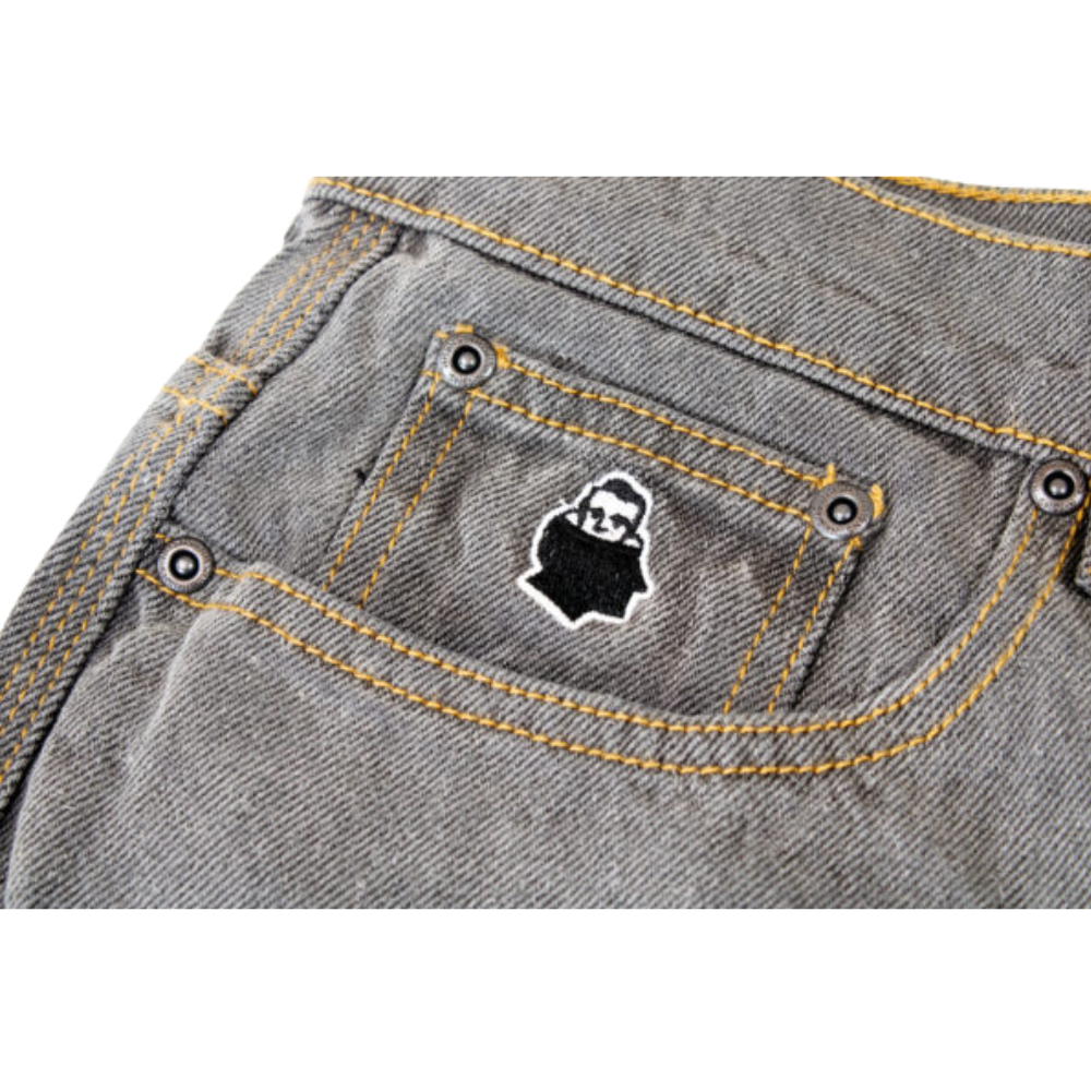 NNSNS - Biggerfoot Denim - Grey Washed - Baggy Fit Jeans