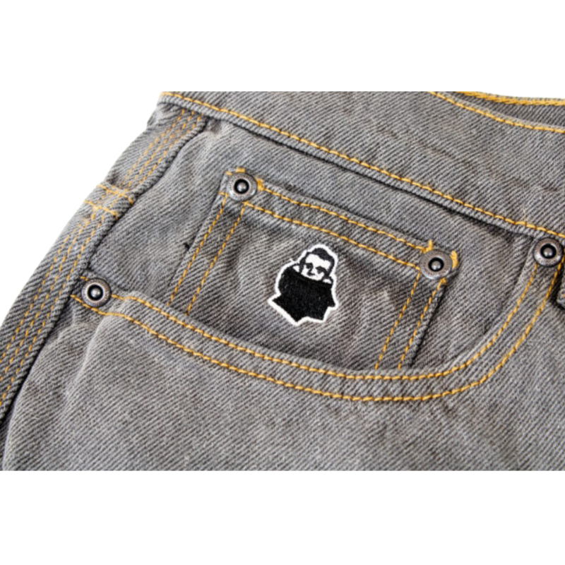 NNSNS - Biggerfoot Denim - Grey Washed - Baggy Fit Jeans