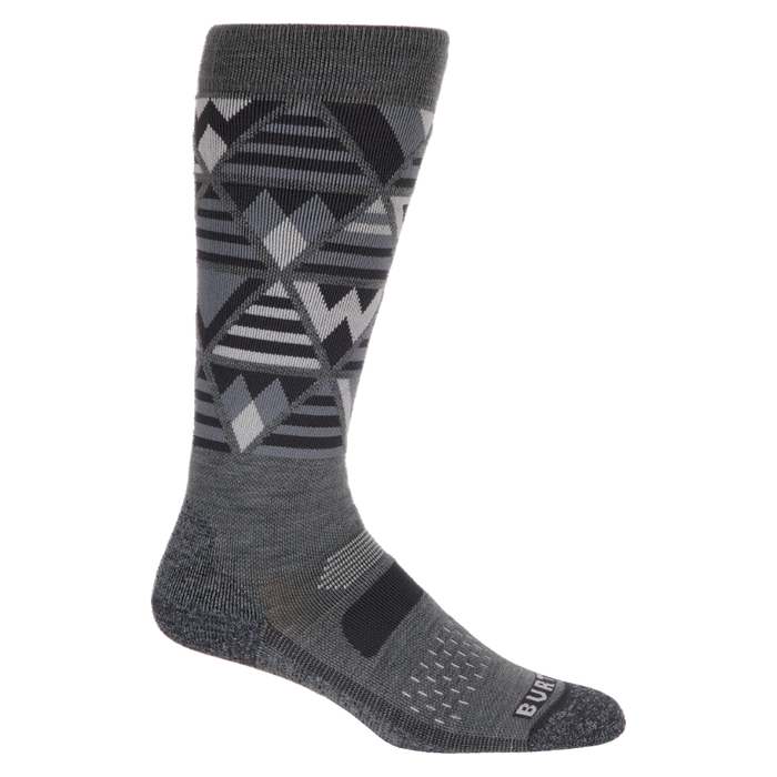 Burton - Womens Performance Midweight Sock - Gray Heather - Snowboard-Socken