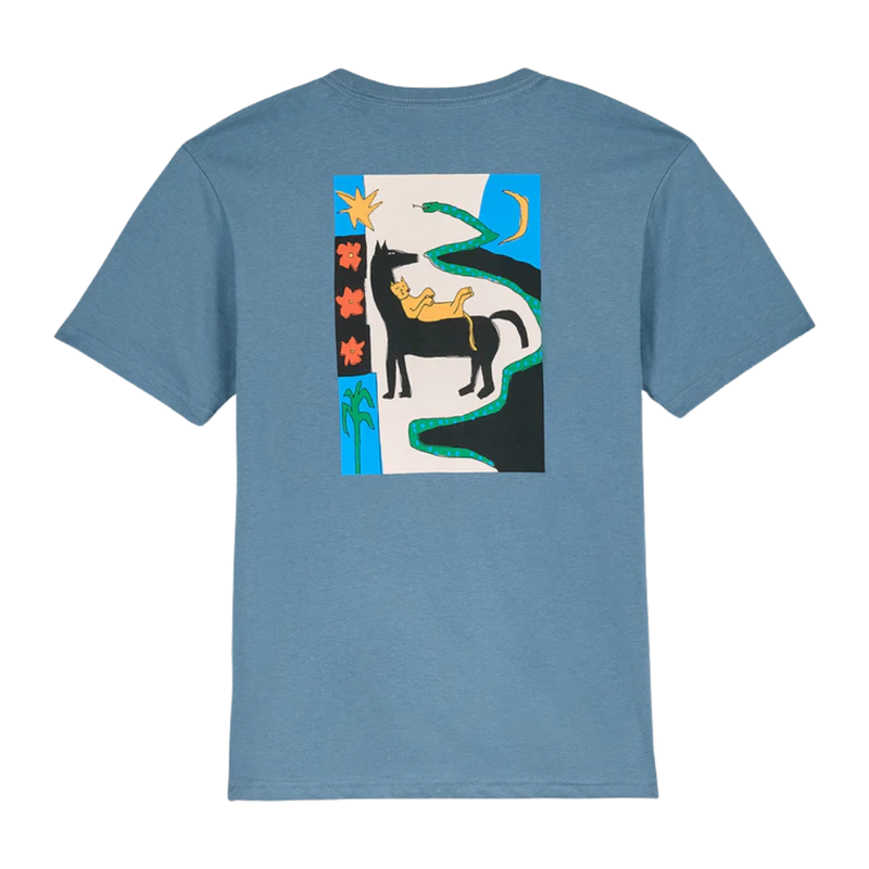 Volcom - Longosnake Tee - Blue Wash - T-Shirt