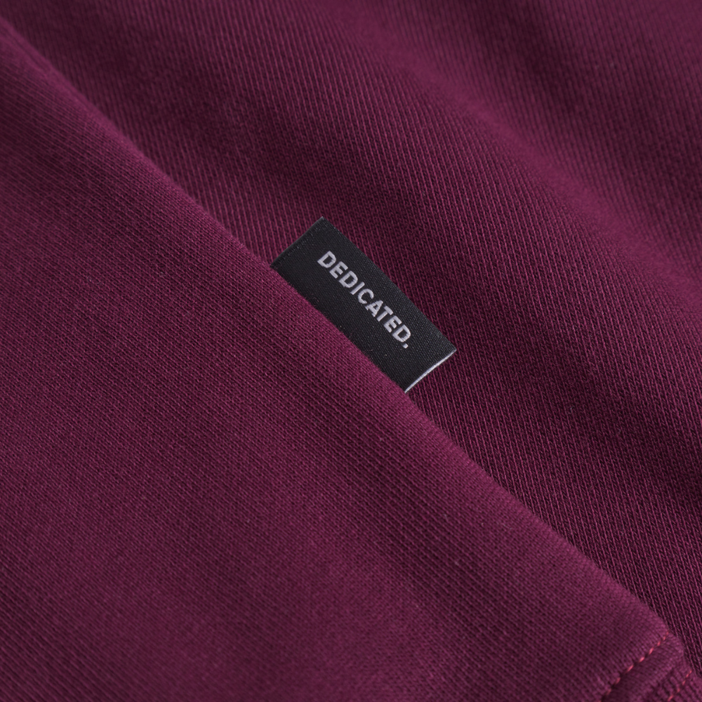 Dedicated - Hoodie Falun Base  - Fig Red - Hoodie