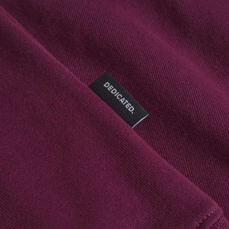 Dedicated - Hoodie Falun Base  - Fig Red - Hoodie