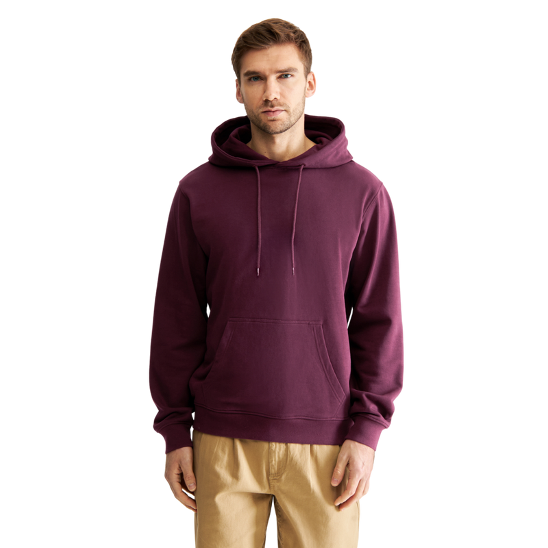 Dedicated - Hoodie Falun Base  - Fig Red - Hoodie