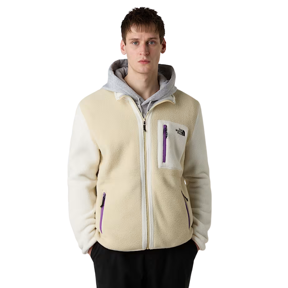 The North Face - M Yumiori Full Zip - Gravel/White Dune/Gravel - Fleece Jacke