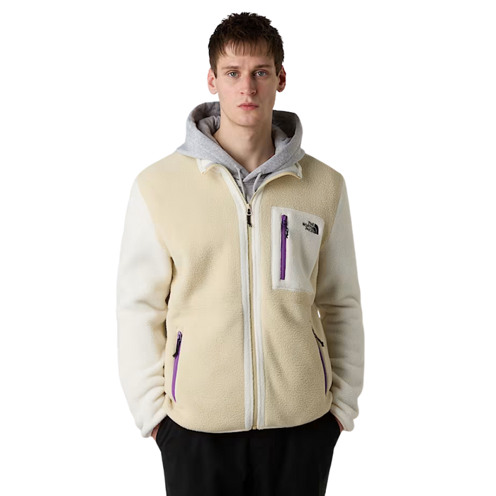 The North Face - M Yumiori Full Zip - Gravel/White Dune/Gravel - Fleece Jacke