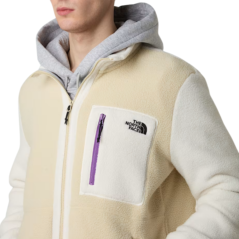 The North Face - M Yumiori Full Zip - Gravel/White Dune/Gravel - Fleece Jacke