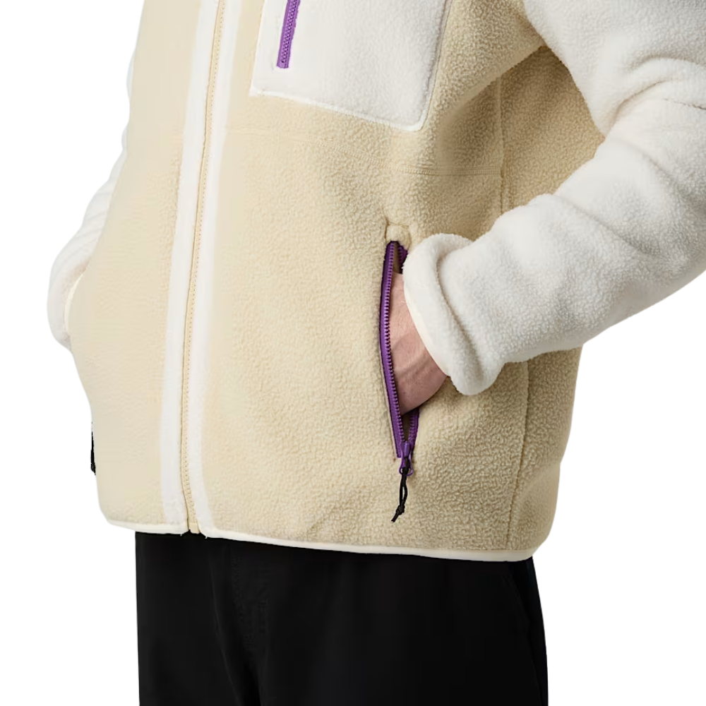 The North Face - M Yumiori Full Zip - Gravel/White Dune/Gravel - Fleece Jacke