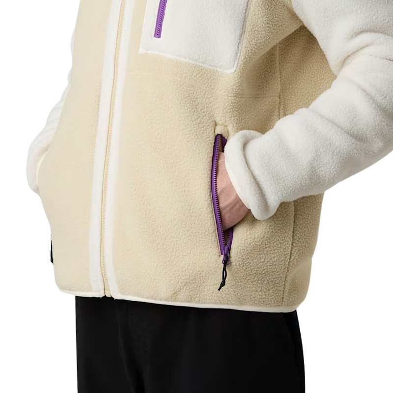The North Face - M Yumiori Full Zip - Gravel/White Dune/Gravel - Fleece Jacke