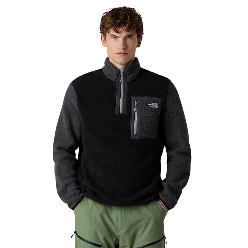 The North Face - M Yumiori 1/4 Zip - TNF Black/Asphalt Grey - Fleece Sweater