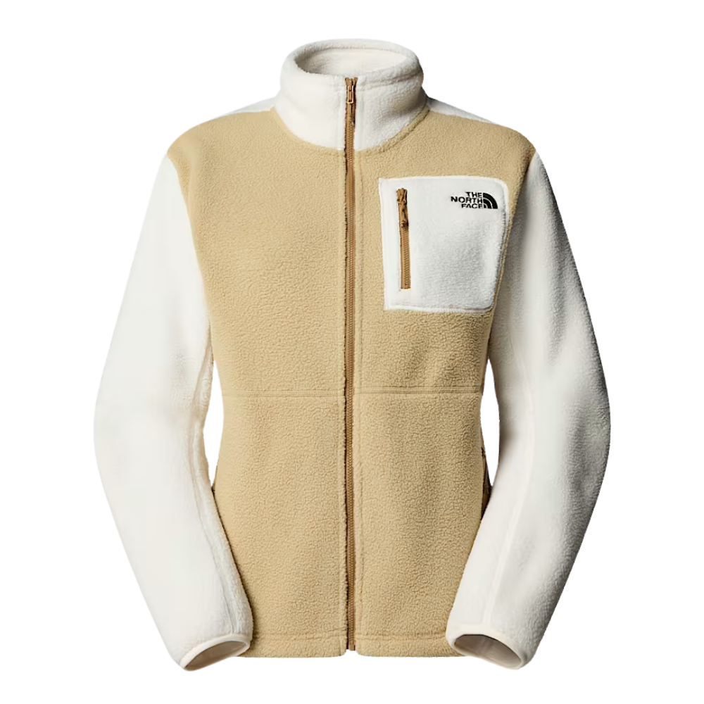 The North Face - W Yumiori Full Zip - Khaki Stone/White Dune - Fleece Jacke