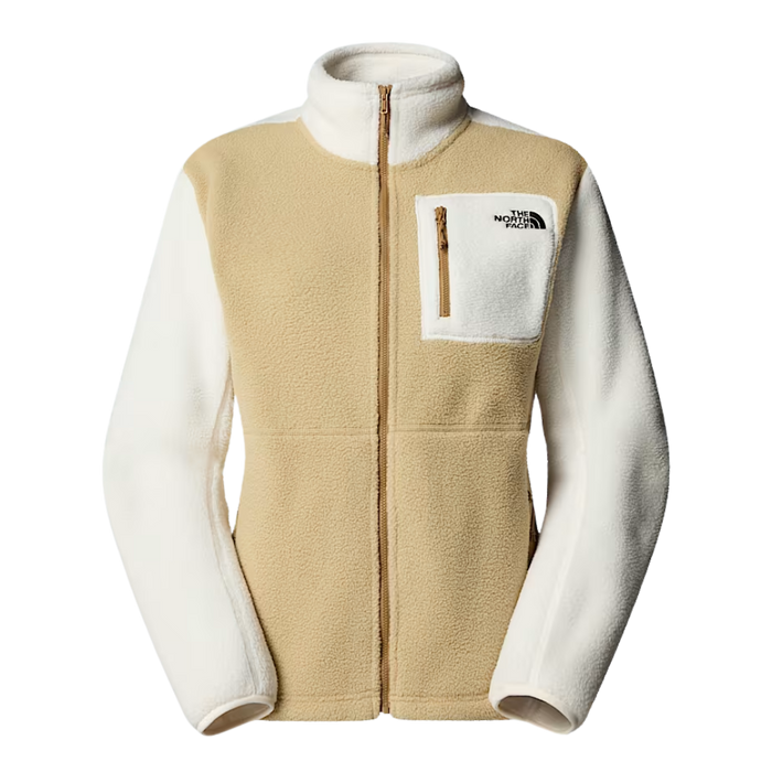 The North Face - W Yumiori Full Zip - Khaki Stone/White Dune - Fleece Jacke