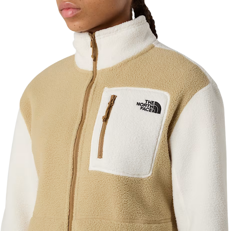 The North Face - W Yumiori Full Zip - Khaki Stone/White Dune - Fleece Jacke