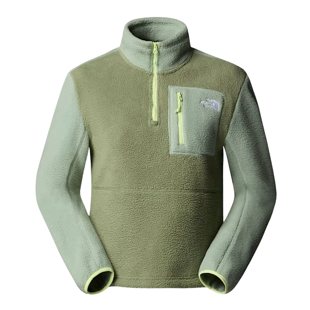 The North Face - W Yumiori 1/4 Zip - Bark Mist/Slate Moss/As - Fleece Sweater
