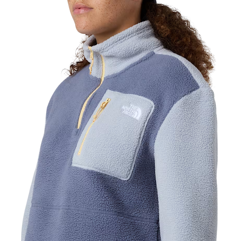 The North Face - W Yumiori 1/4 Zip - Twilight Galaxy/Blue Fl - Fleece Sweater