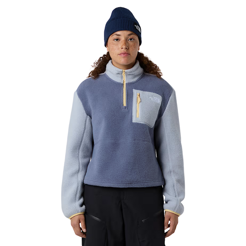 The North Face - W Yumiori 1/4 Zip - Twilight Galaxy/Blue Fl - Fleece Sweater