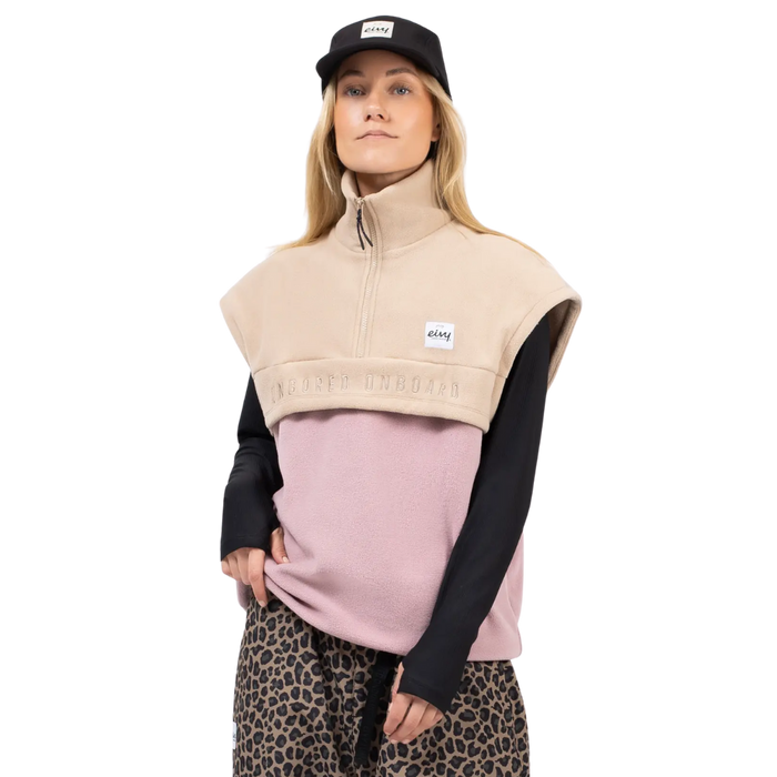 Eivy - Ball Fleece Vest - Sand/Faded Woodrose - Fleece Weste
