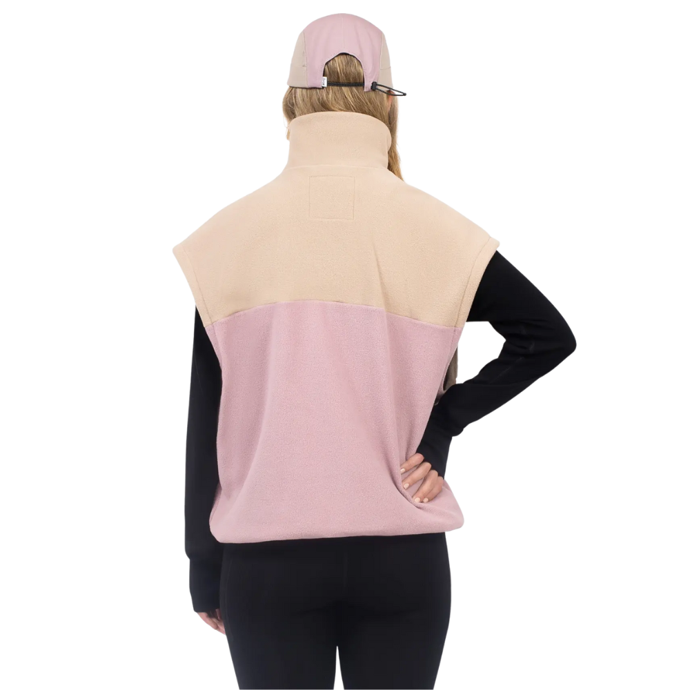 Eivy - Ball Fleece Vest - Sand/Faded Woodrose - Fleece Weste