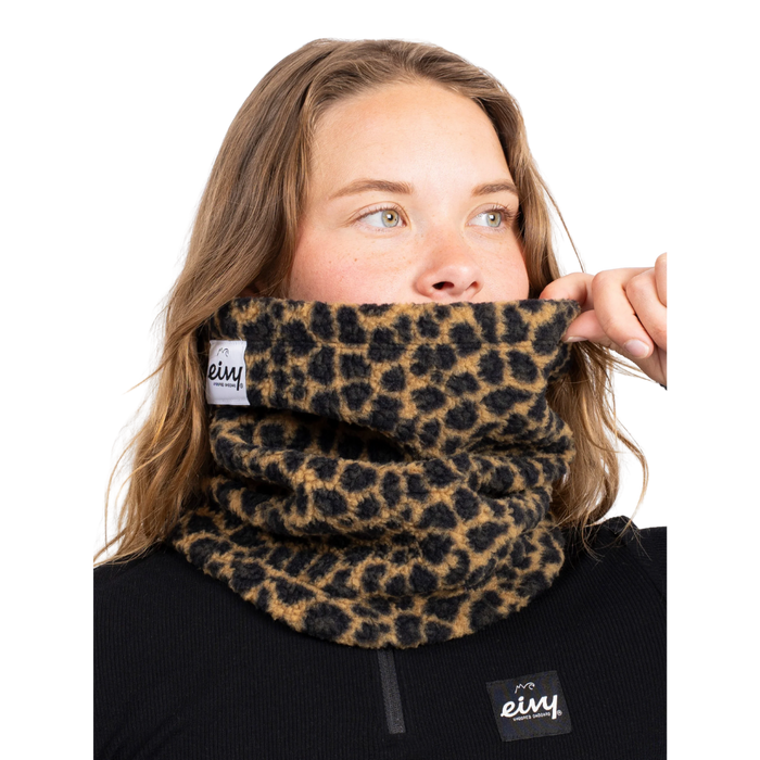 Eivy - Beanie Sherpa Neckwarmer - Leopard - Schlauchschal