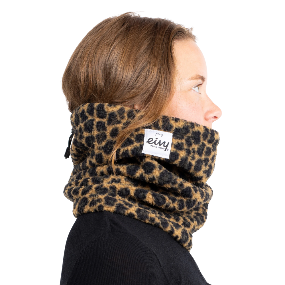 Eivy - Beanie Sherpa Neckwarmer - Leopard - Schlauchschal