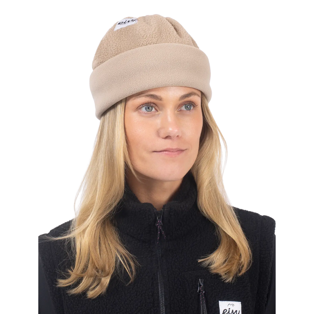 Eivy - Beanie Sherpa Neckwarmer - Sand - Schlauchschal