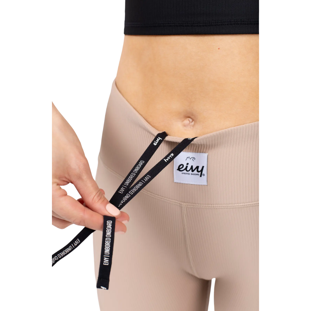 Eivy - Pocket Rib Tights - Sand - Funktions-Unterhose Lang
