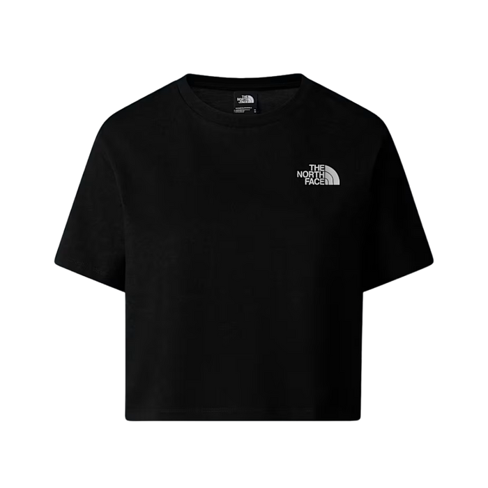 The North Face - W Simple Dome Cropped Slim Tee - TNF Black - Crop Top