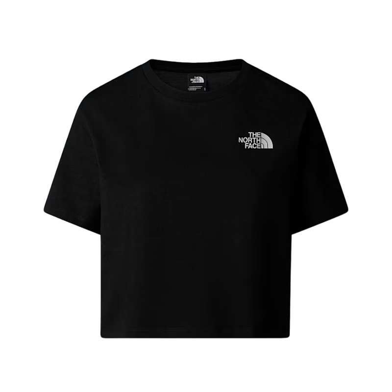 The North Face - W Simple Dome Cropped Slim Tee - TNF Black - Crop Top