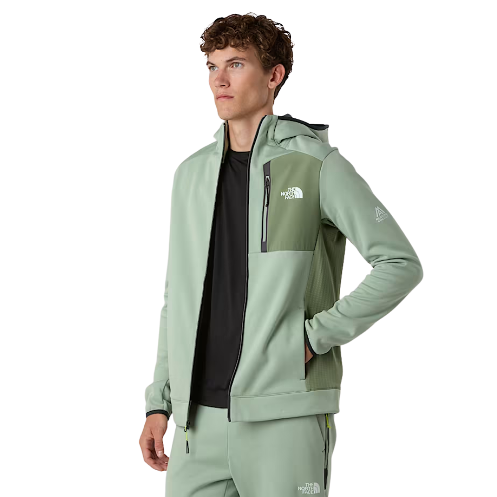 The North Face - M Mountain Athletics Fleece Full Zip Jac - Slate Moss/Bark Mist - Zip Hoodie