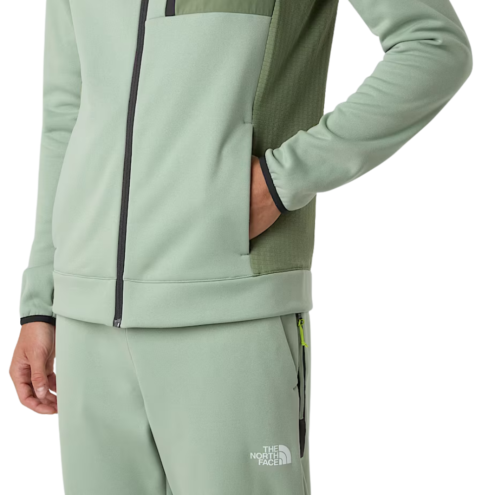 The North Face - M Mountain Athletics Fleece Full Zip Jac - Slate Moss/Bark Mist - Zip Hoodie