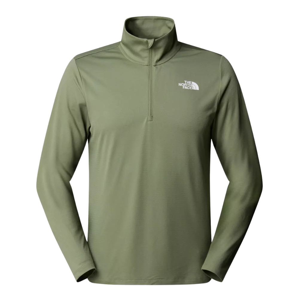 The North Face - M 24/7 1/4 Zip Tee - Bark Mist - Base Layer Fleece