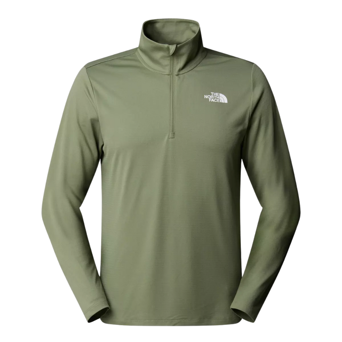 The North Face - M 24/7 1/4 Zip Tee - Bark Mist - Base Layer Fleece