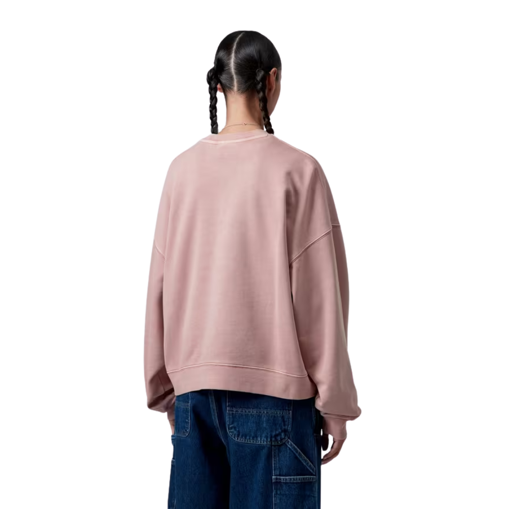 Carhartt - W Benton Sweat - Glassy Pink - Crew Sweater