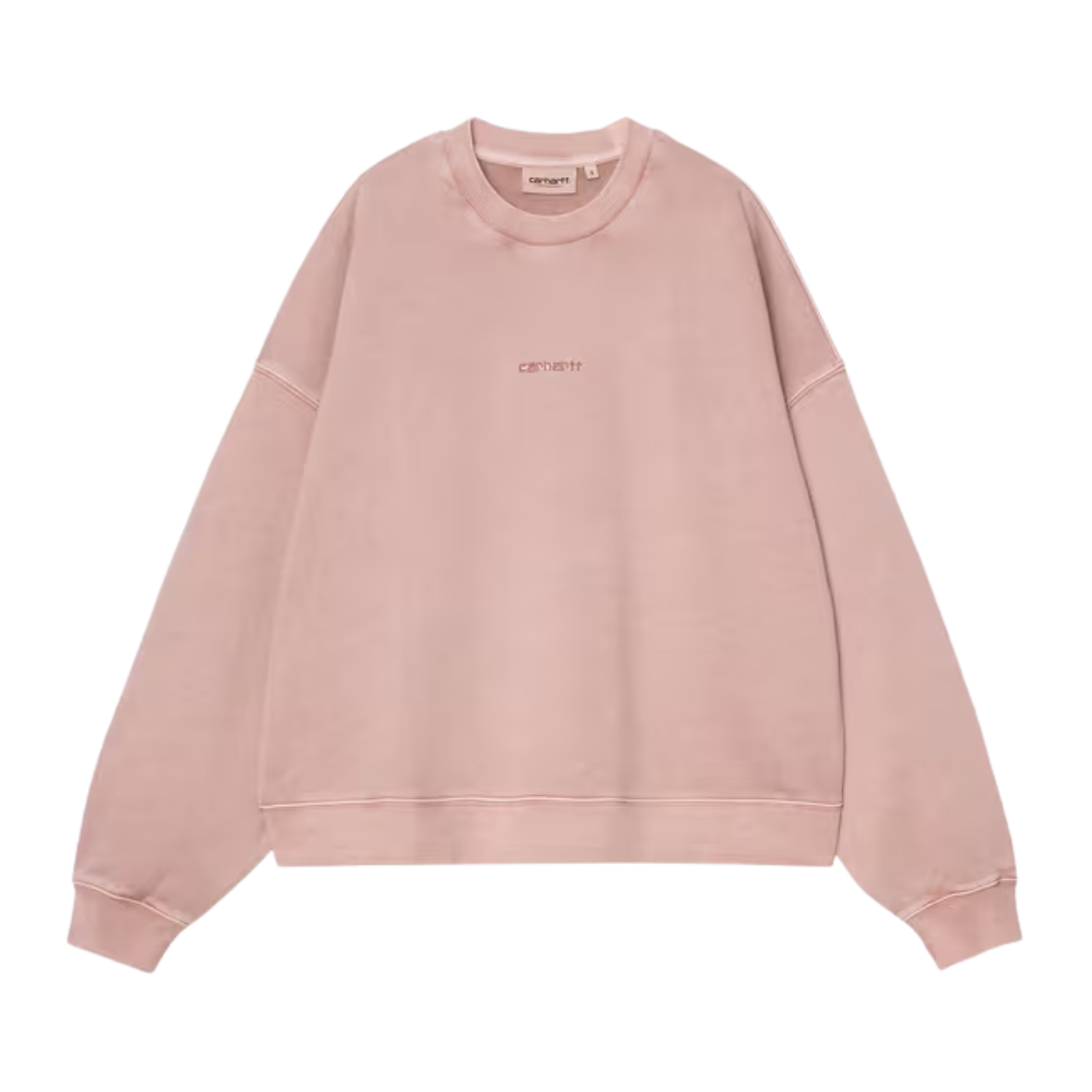 Carhartt - W Benton Sweat - Glassy Pink - Crew Sweater