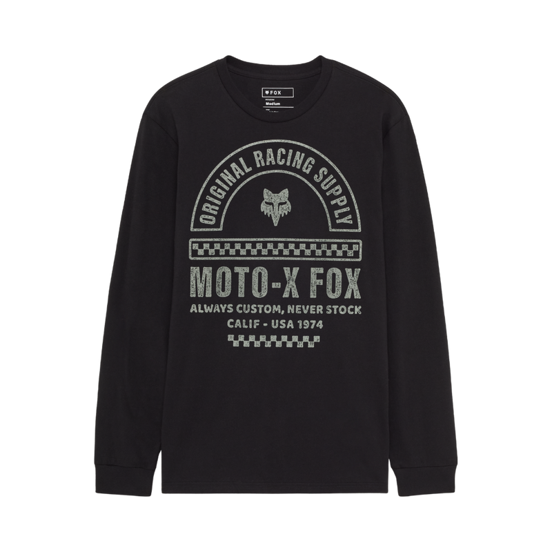 Fox - Finish Line LS Prem Tee - Black - T-Shirt Langarm
