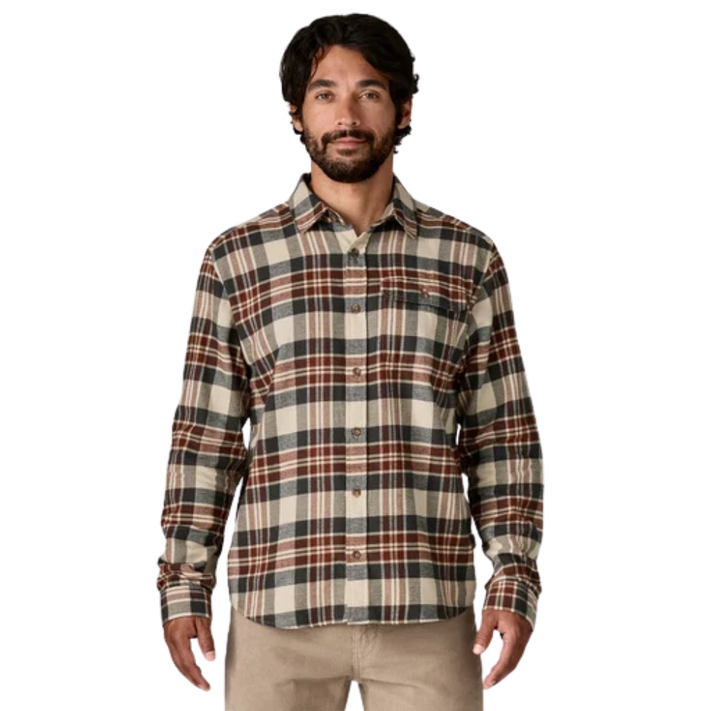 Patagonia - Ms L/S LW Fjord Flannel Shirt - Paw: Dried Vanilla - Langarmhemd