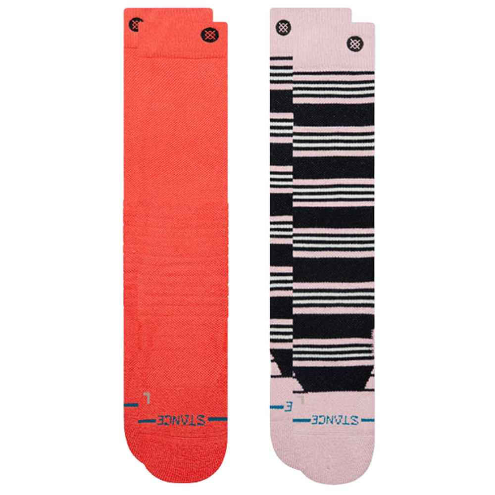 Stance - Womens Trailblazer 2 Pack - Coral - Snowboard-Socken