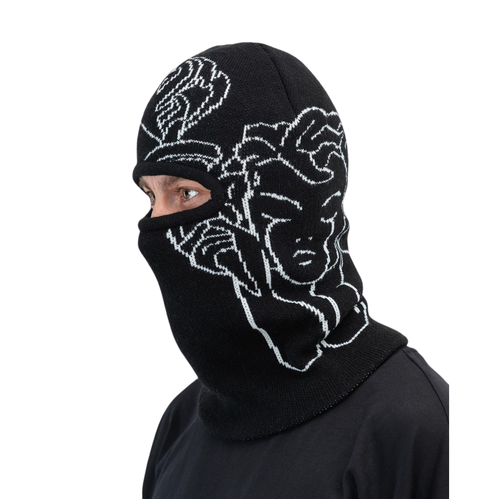Beyond Medals - Jaquard Knit Balaclava - Black - Balaclava