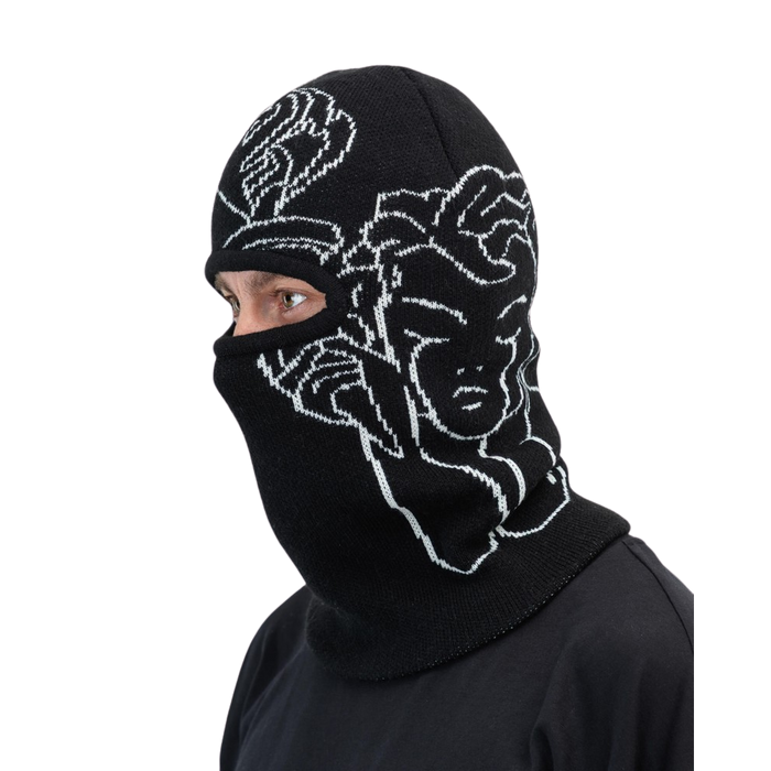 Beyond Medals - Jaquard Knit Balaclava - Black - Balaclava