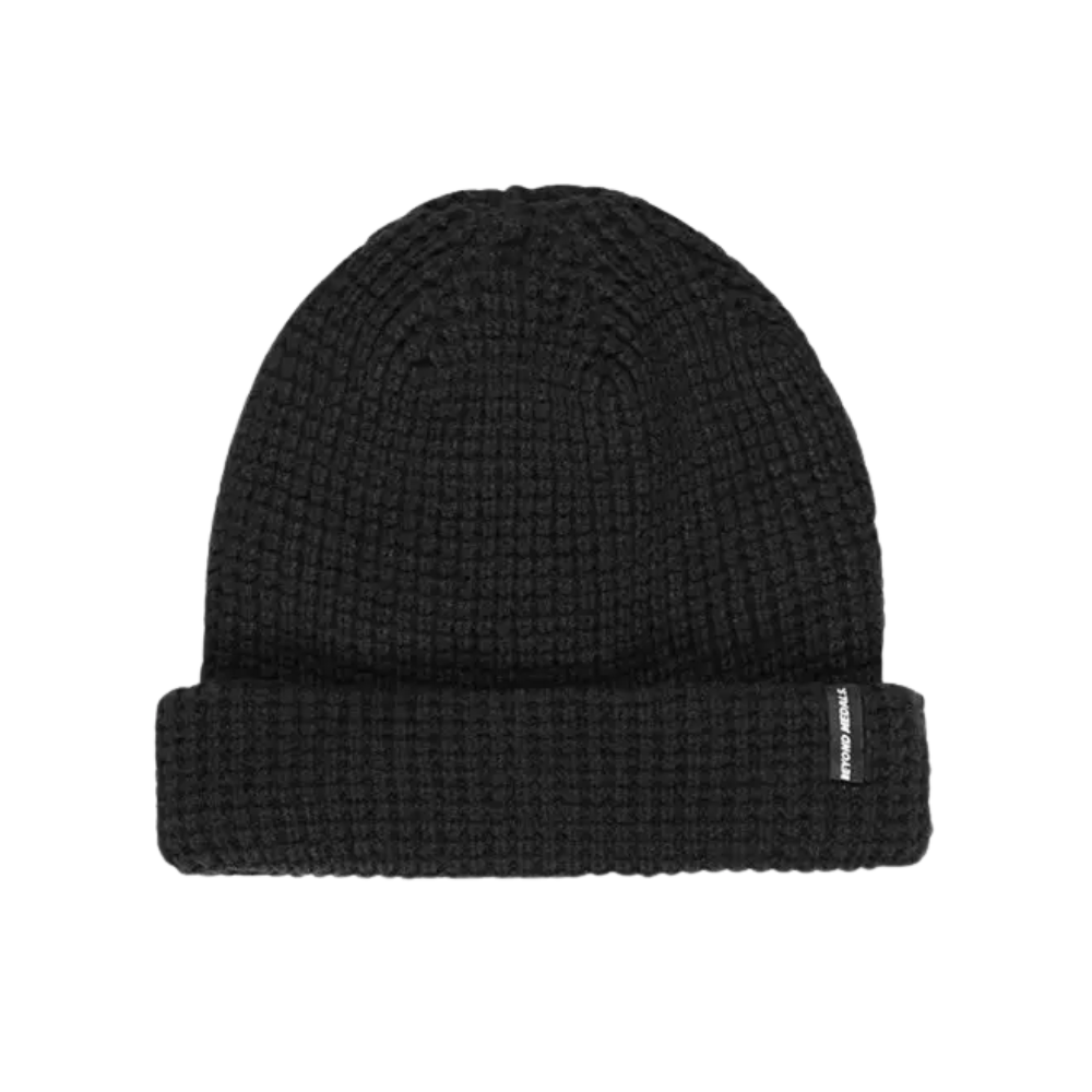 Beyond Medals - Waffle Beanie - Black - Beanie