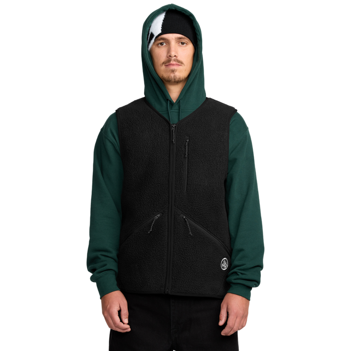 Volcom - Snowdrift Vest - Black - Fleece Weste