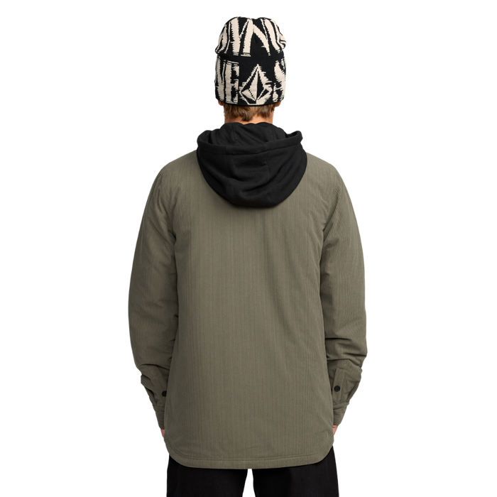 Volcom - Kenson Ins Flannel - Military - Fleece Hemd