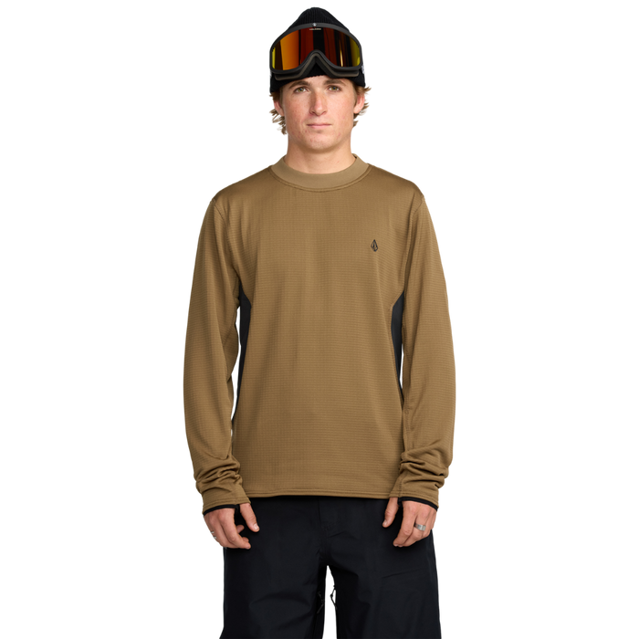Volcom - Gridlock Crew Neck - Bronze - Funktions-Shirt Langarm