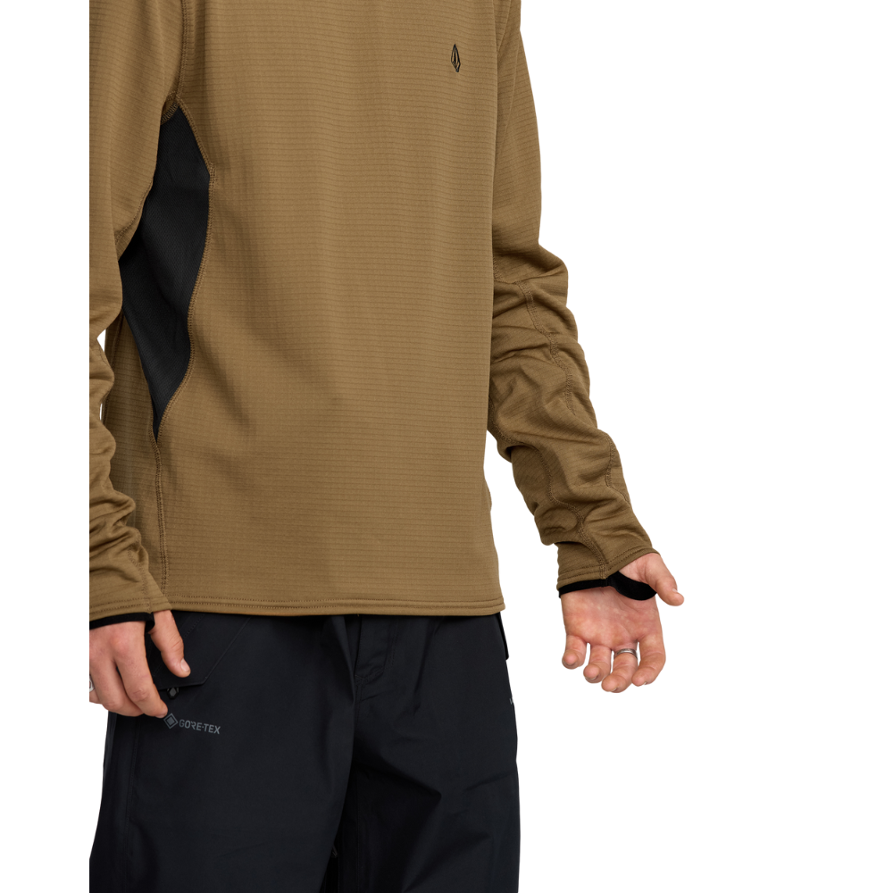 Volcom - Gridlock Crew Neck - Bronze - Funktions-Shirt Langarm