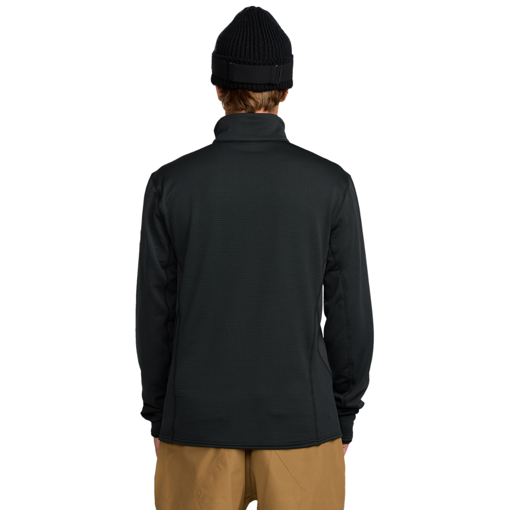 Volcom - Gridlock Mock Neck - Black - Funktions-Shirt Langarm